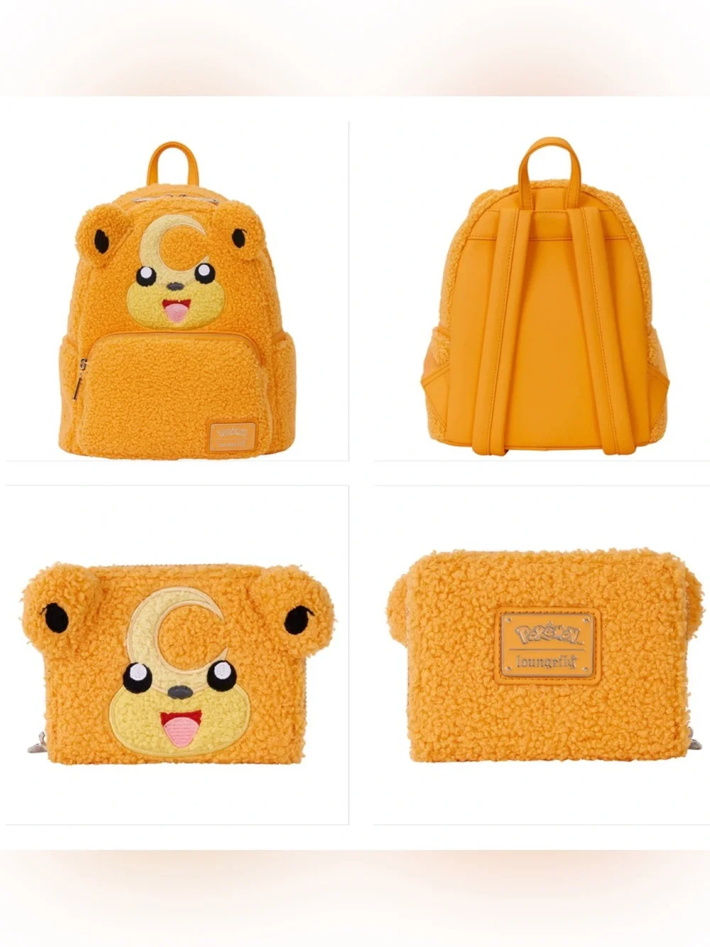 Loungefly Pokémon Teddiursa Limited Edition Sherpa Cosplay Mini Backpack/Wallet